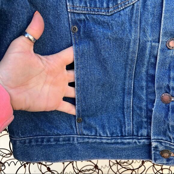 Vintage 70s Rustler denim jean trucker jacket XL - Picture 6 of 6